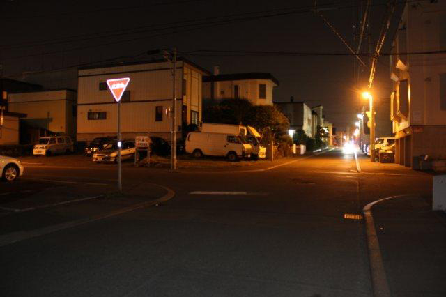 目印の交差点です。イメージ